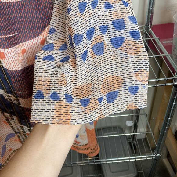 Chico's Women's Boho Glam Sequin Embellished Sheer Tunic Top Size 3 XL Flowy - Picture 9 of 11